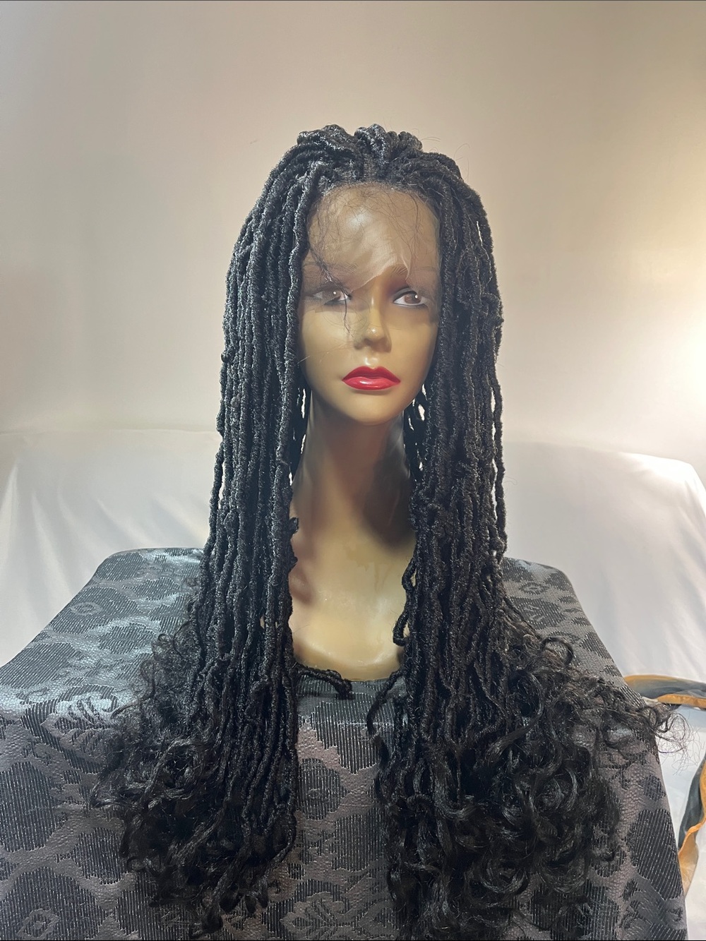 Roseebony 36” Full Lace Wig.  Color:  1B